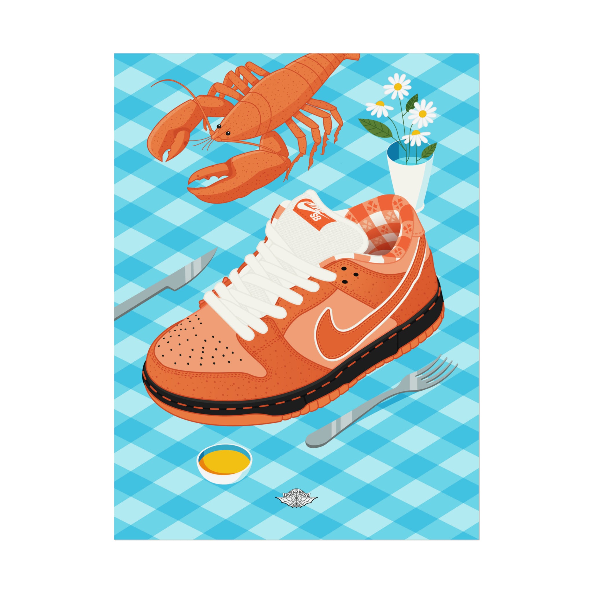 Concepts x Nike SB Dunk 'Lobster Dinner' Art Print