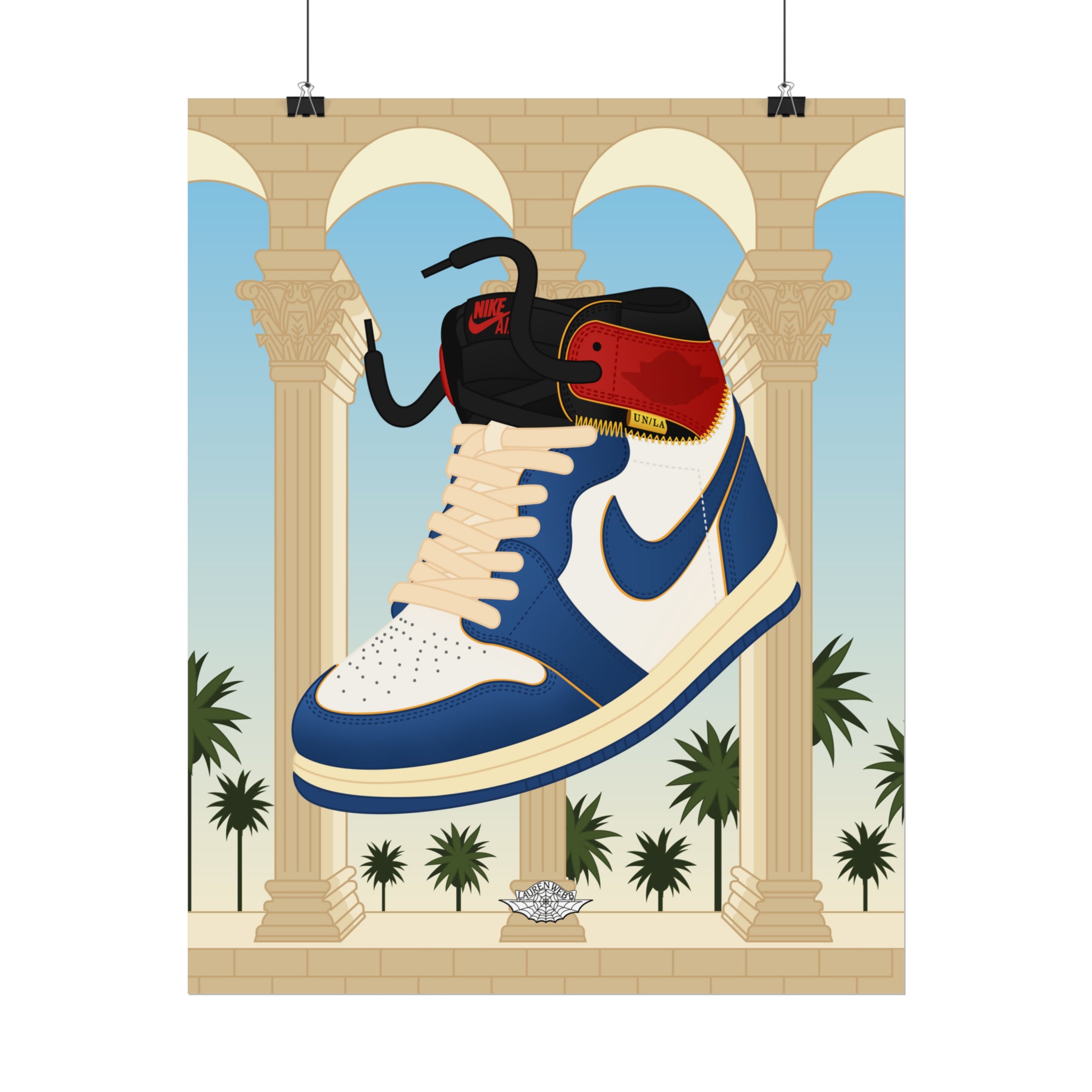 Union LA AJ1 'Storm Blue' Art Print