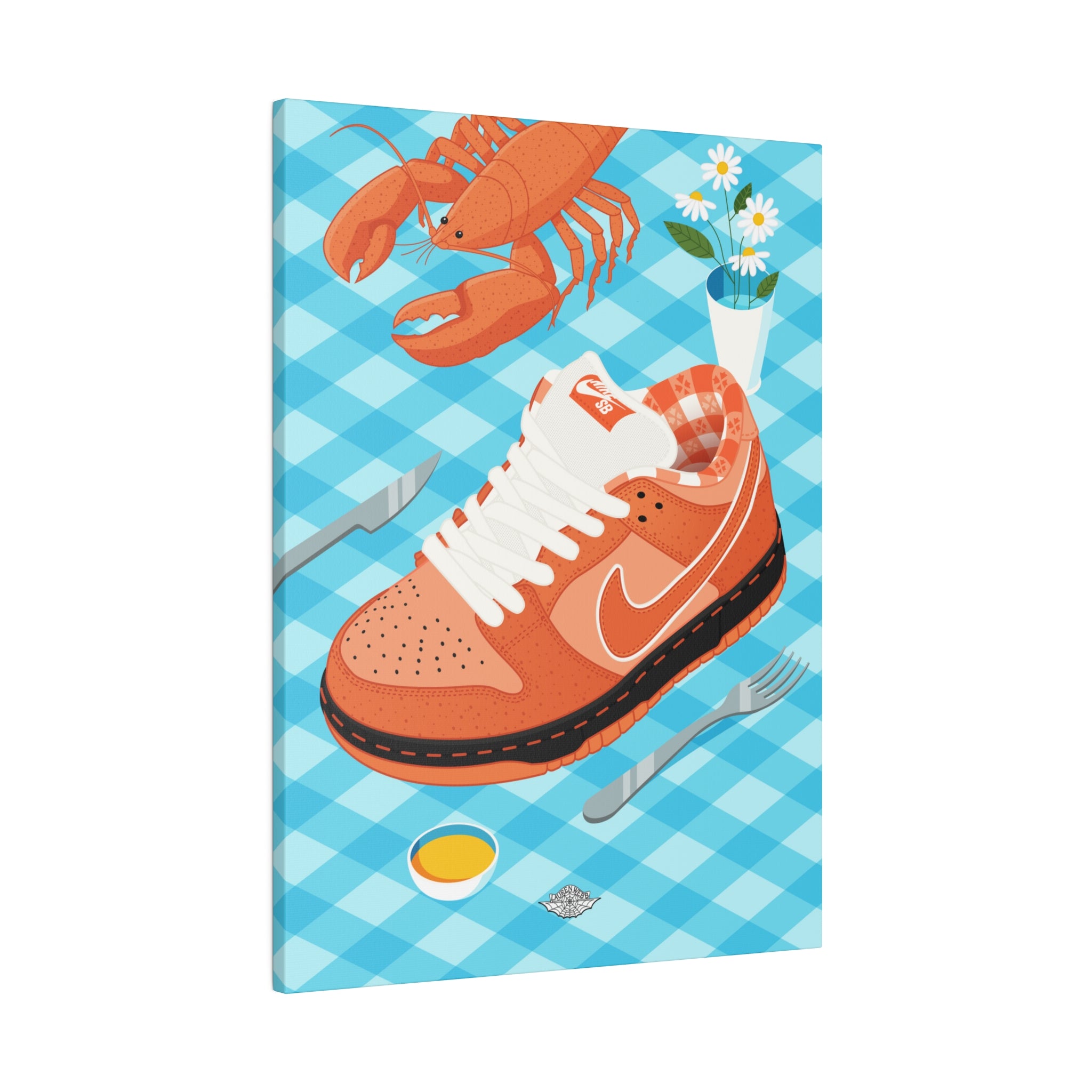 Concepts x Nike SB 'Lobster Dinner' Canvas Print