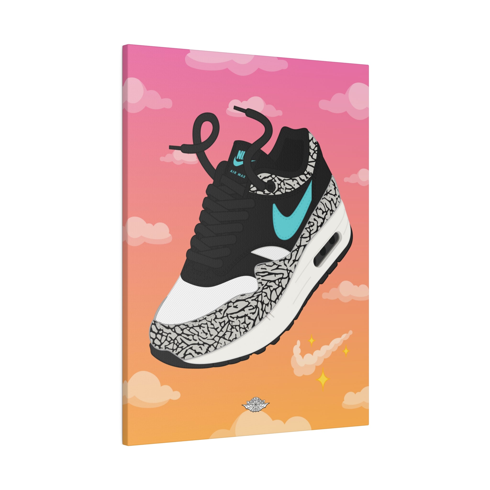 Atmos x Nike Air Max 1 'Elephant' Canvas Print