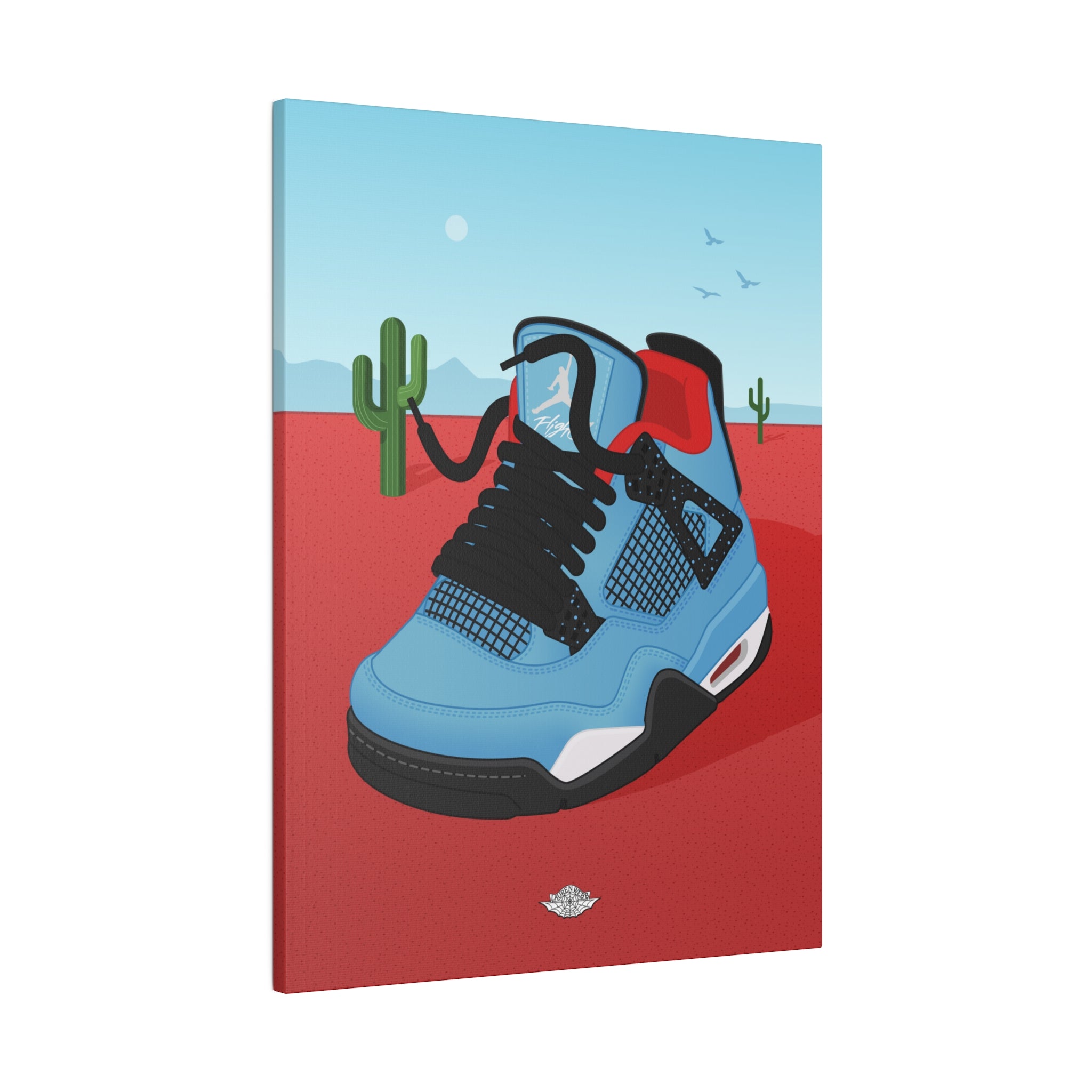 Cactus Jack x AJ4 Canvas Print