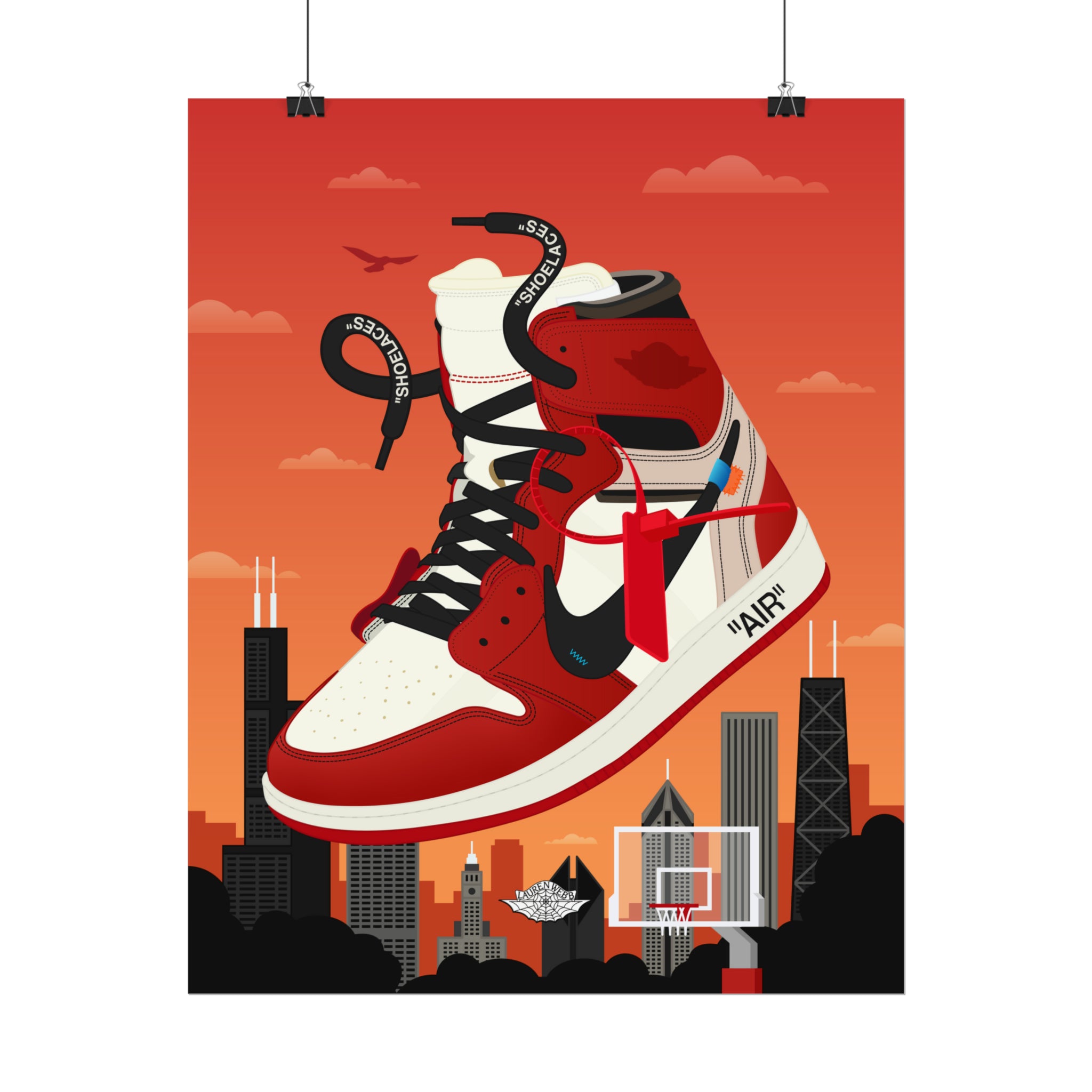 VIRGIL FOREVER AJ1 'The Ten' Art Print