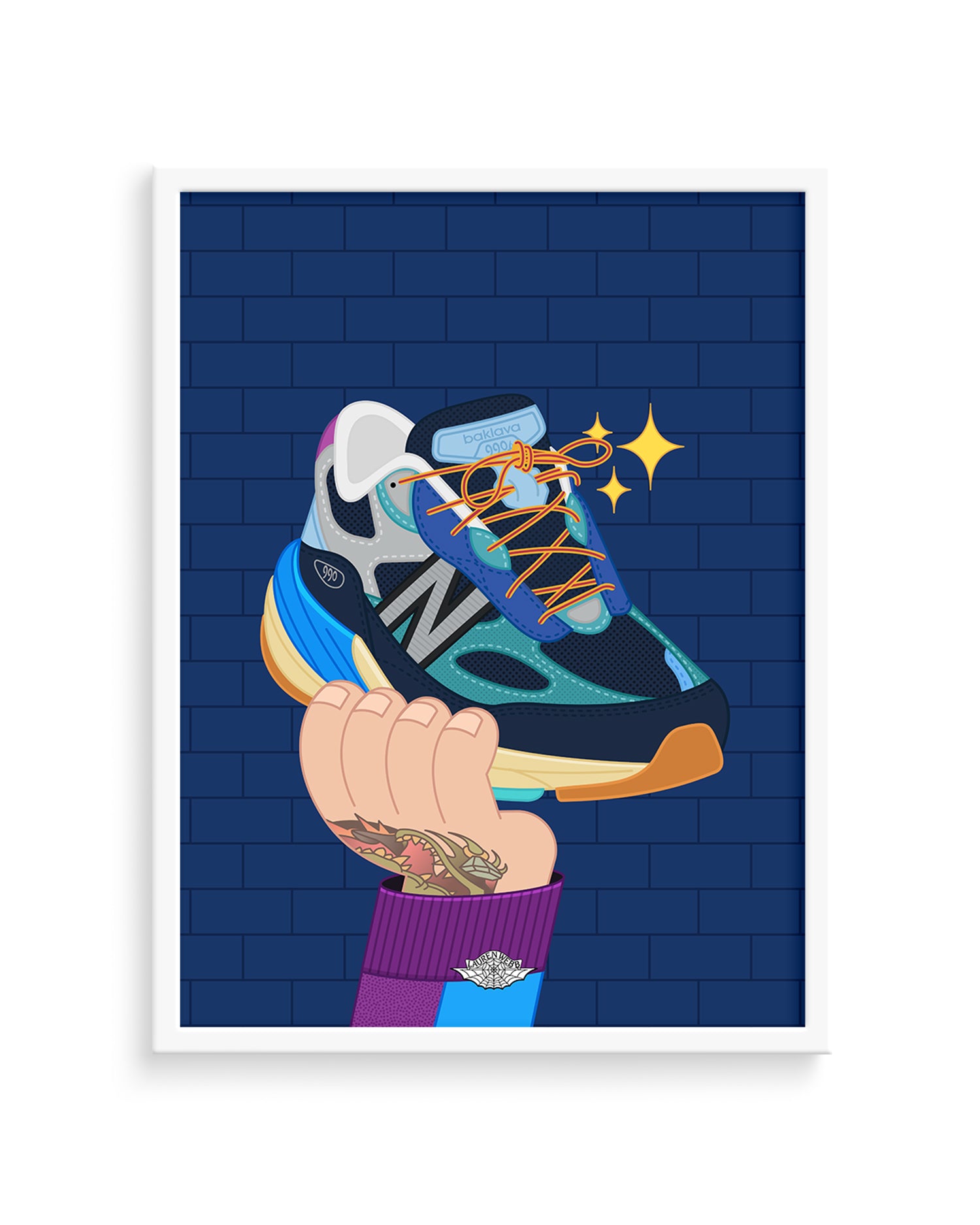 Action Bronson 990v6 'Lapis Lazuli' Art Print