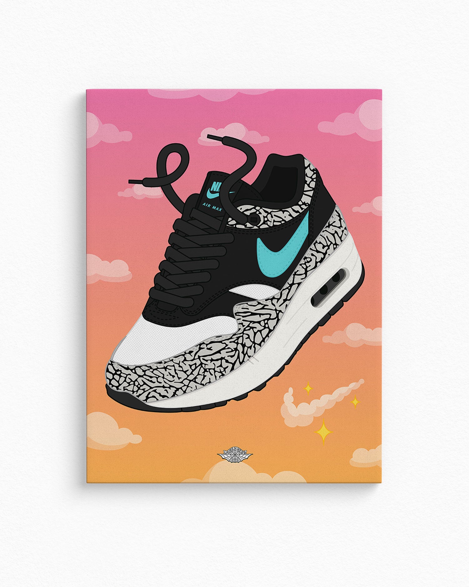 Atmos x Nike Air Max 1 'Elephant' Canvas Print