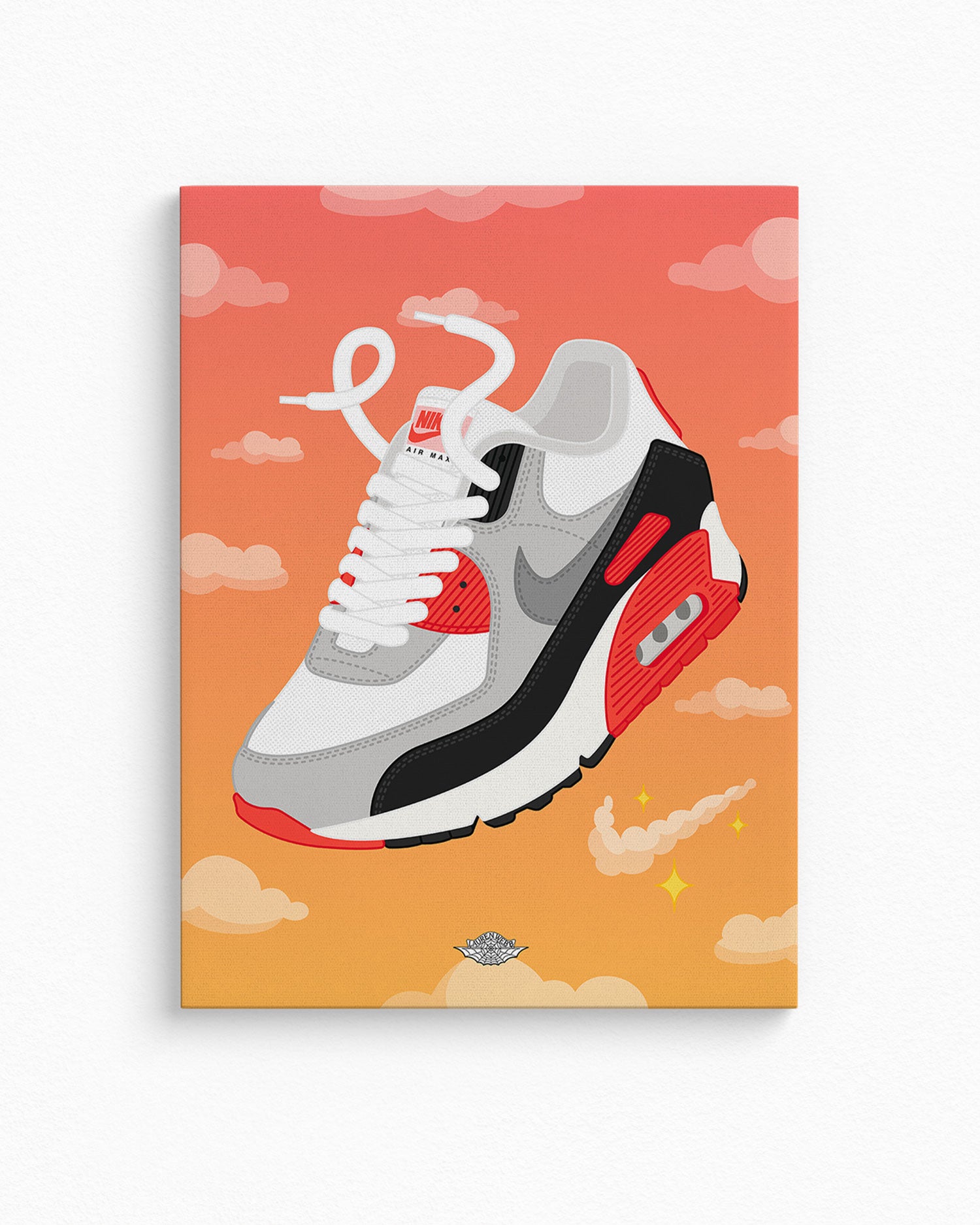 Air Max 90 'Infrared' Canvas Print