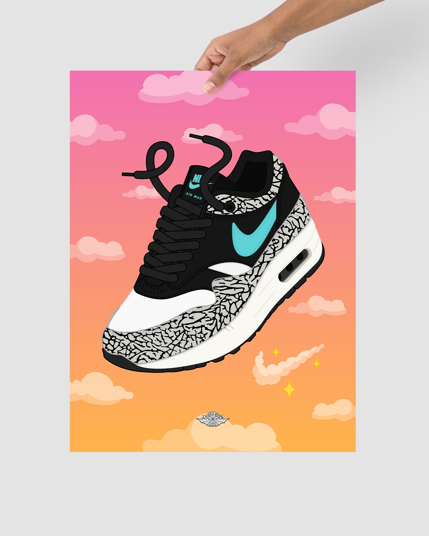 Atmos x Air Max 1 'Elephant' Art Print