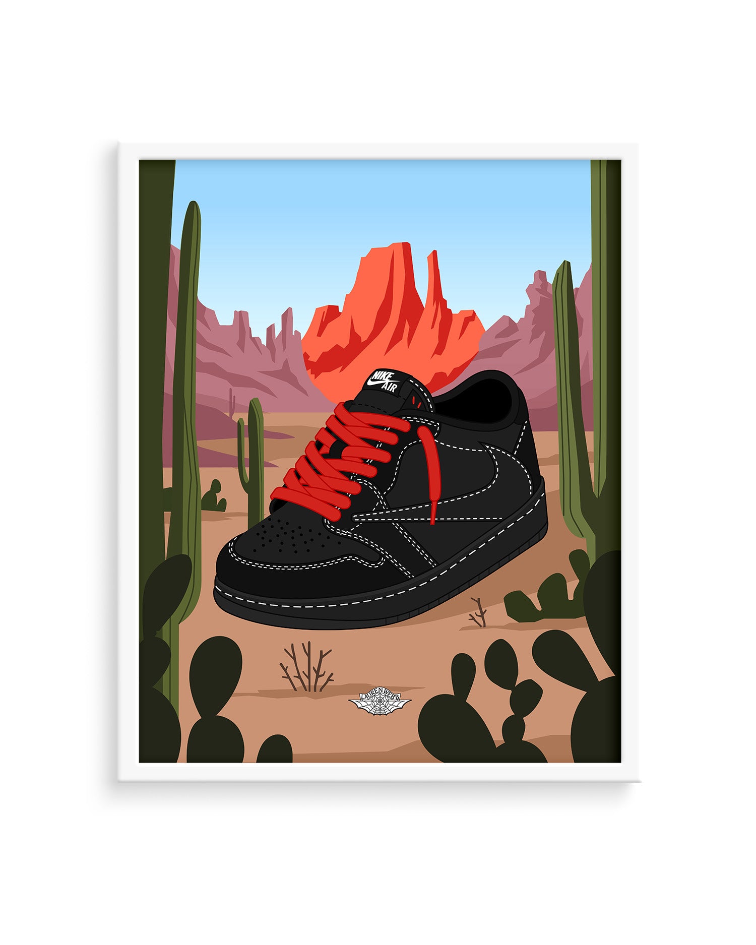 Cactus Jack x AJ1 Low "Phantom" Art Print