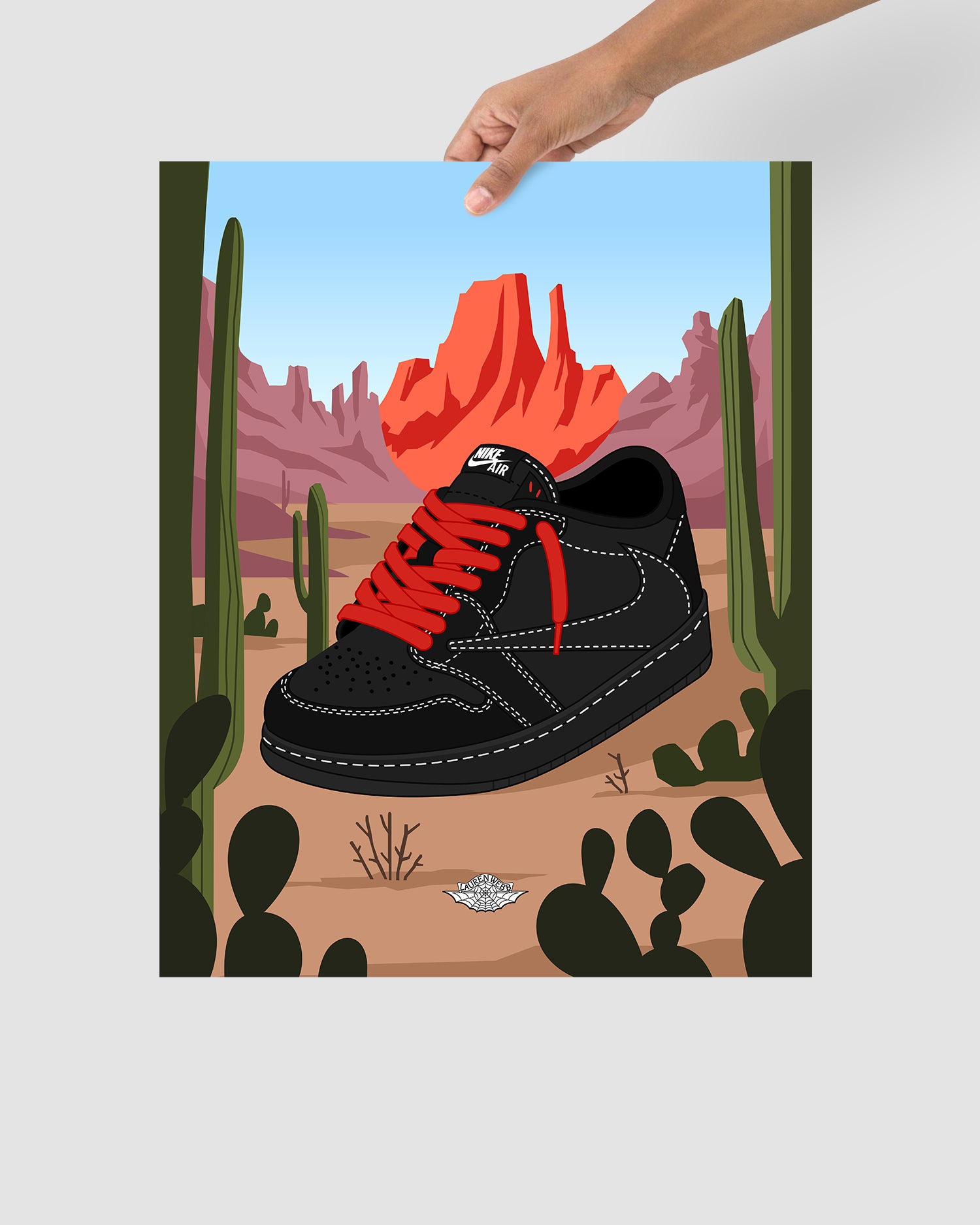 Cactus Jack x AJ1 Low "Phantom" Art Print