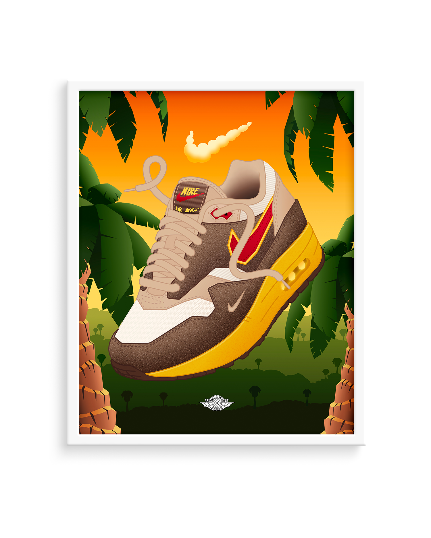 .Swoosh x Nike Air Max 1 'Big Head Origins' Art Print