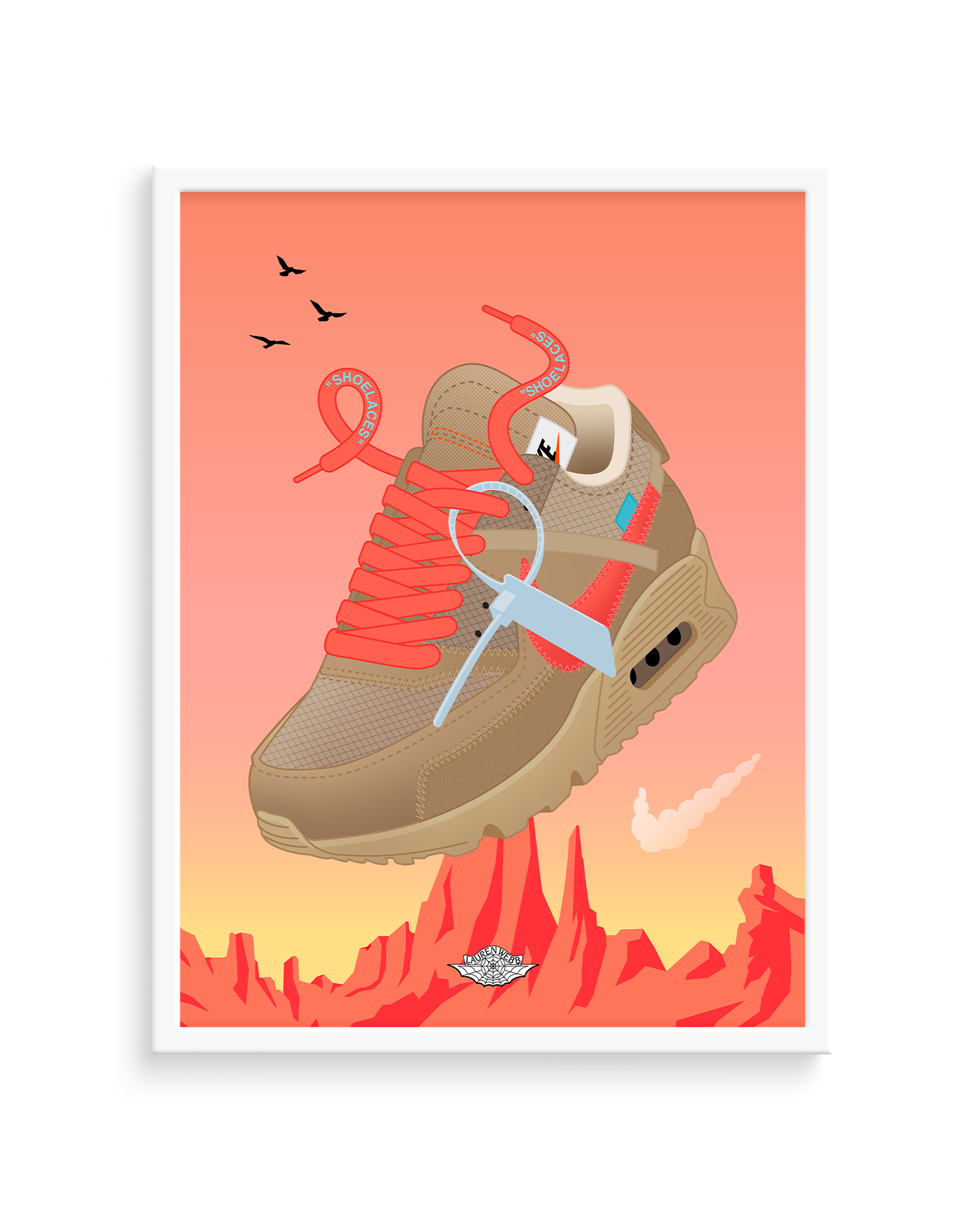 Off-White x AM 90 'Desert Ore' Art Print