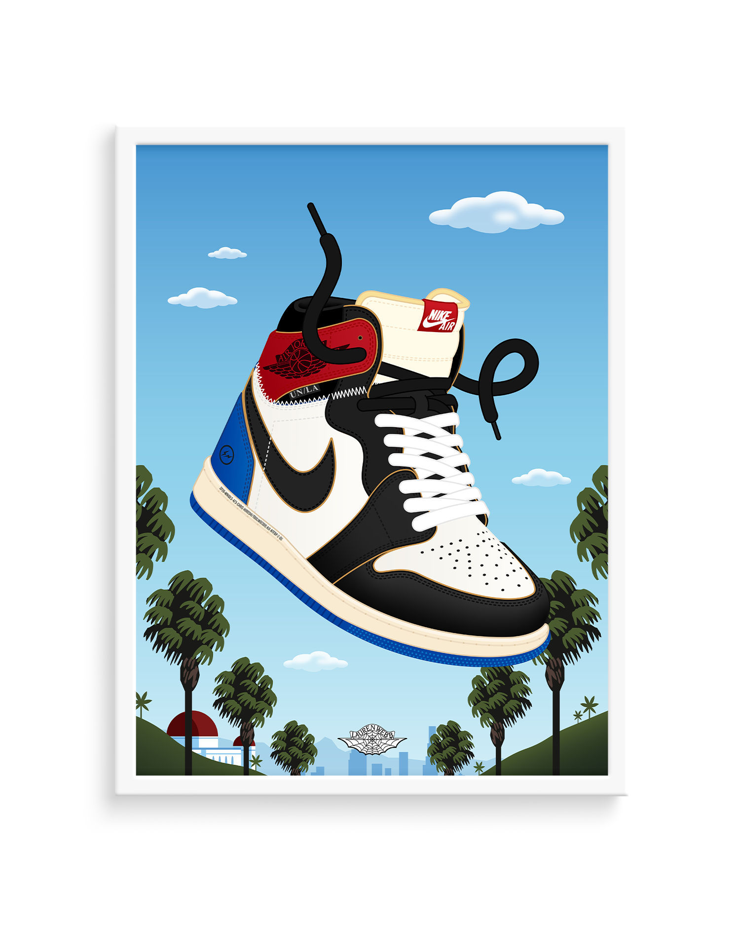 Union x Fragment x Air Jordan 1 Art Print