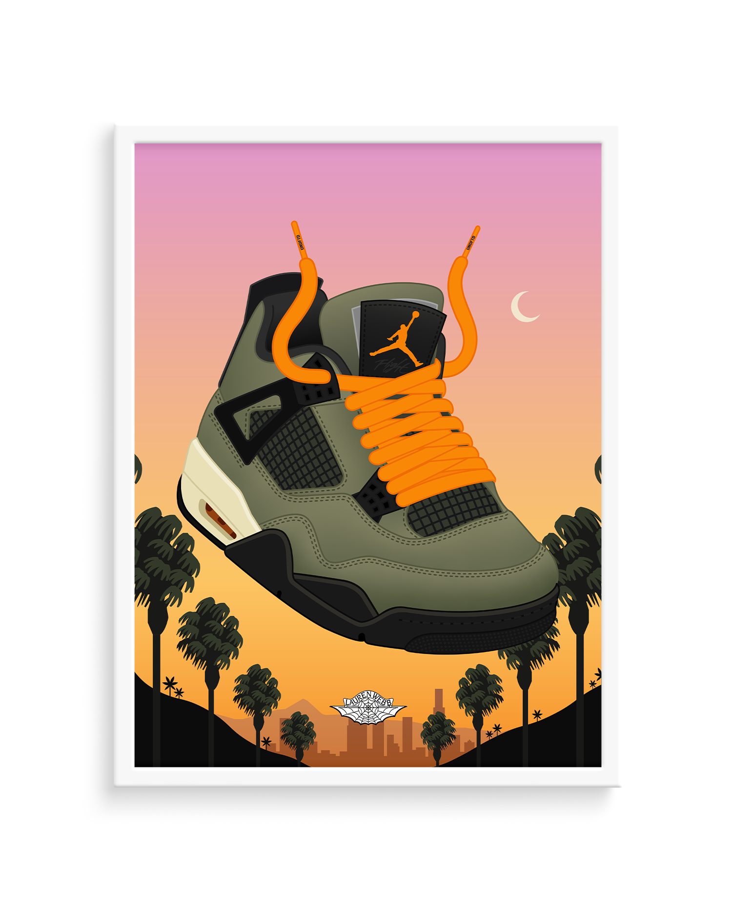 UNDFTD x Air Jordan 4 Art Print