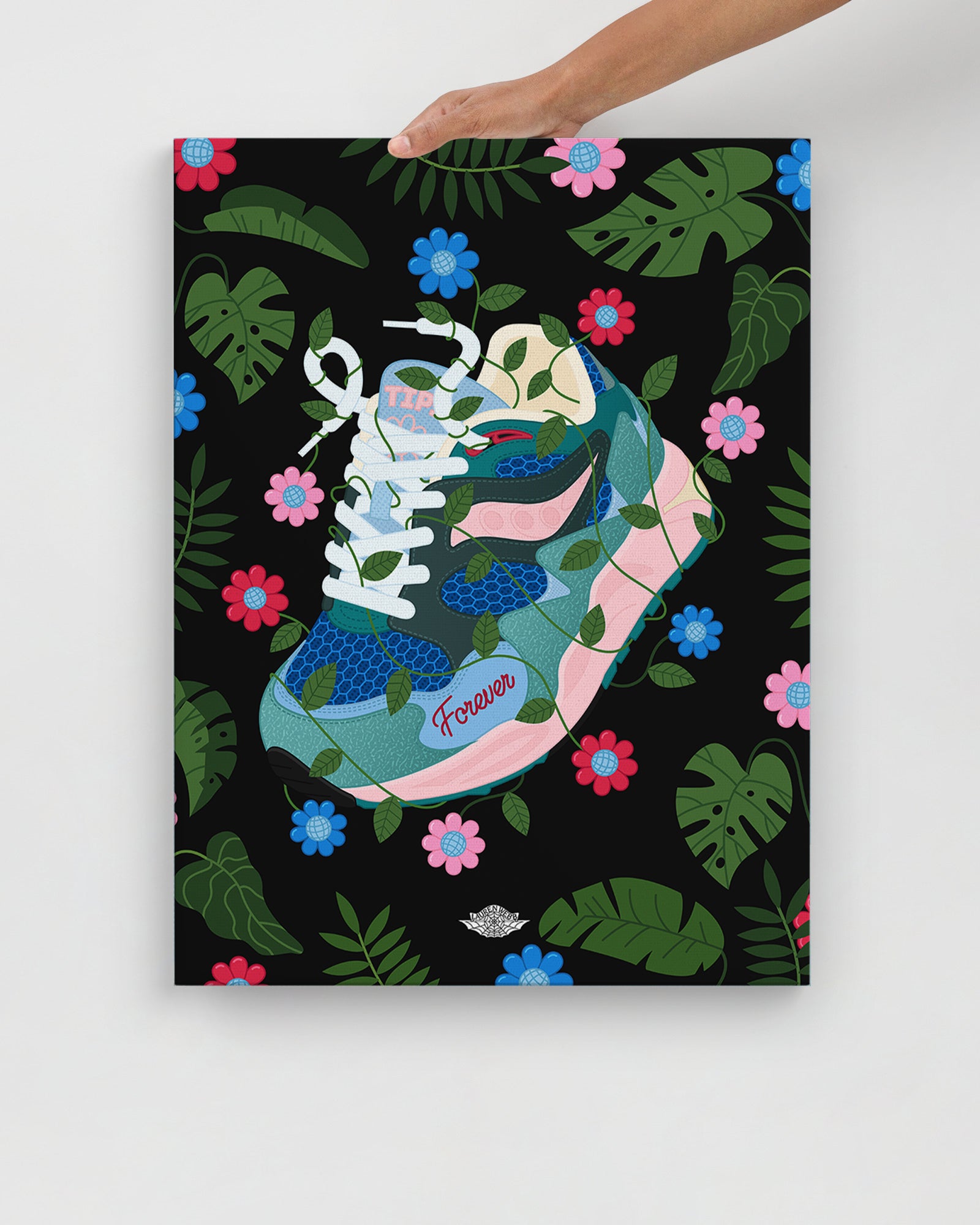 Jae Tips x Saucony Grid Shadow 2 Canvas Print