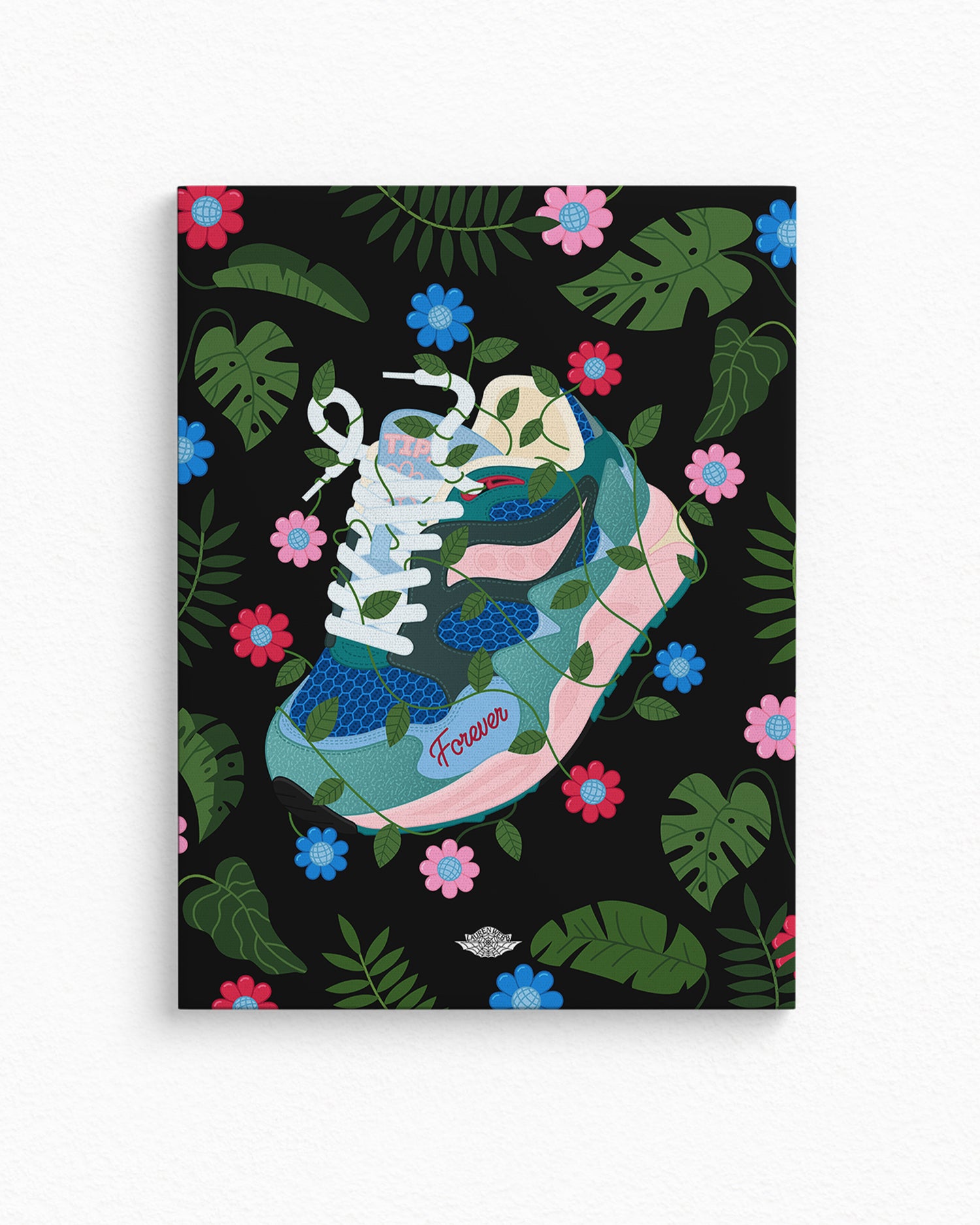 Jae Tips x Saucony Grid Shadow 2 Canvas Print