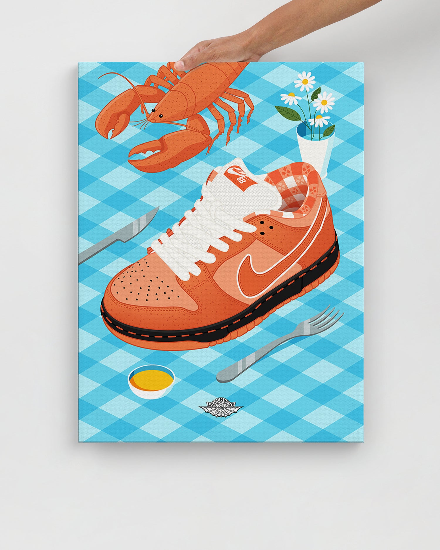 Concepts x Nike SB 'Lobster Dinner' Canvas Print