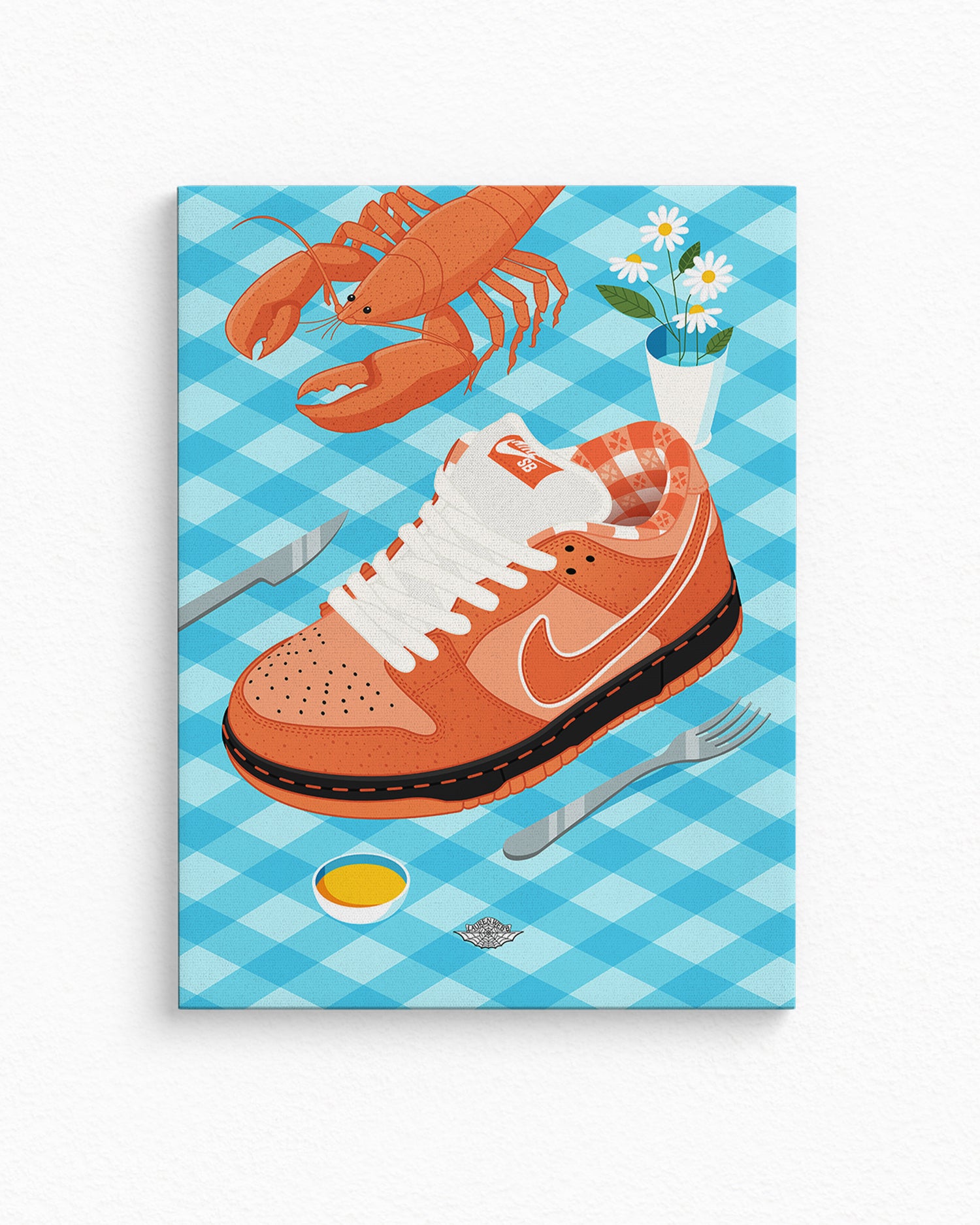 Concepts x Nike SB 'Lobster Dinner' Canvas Print