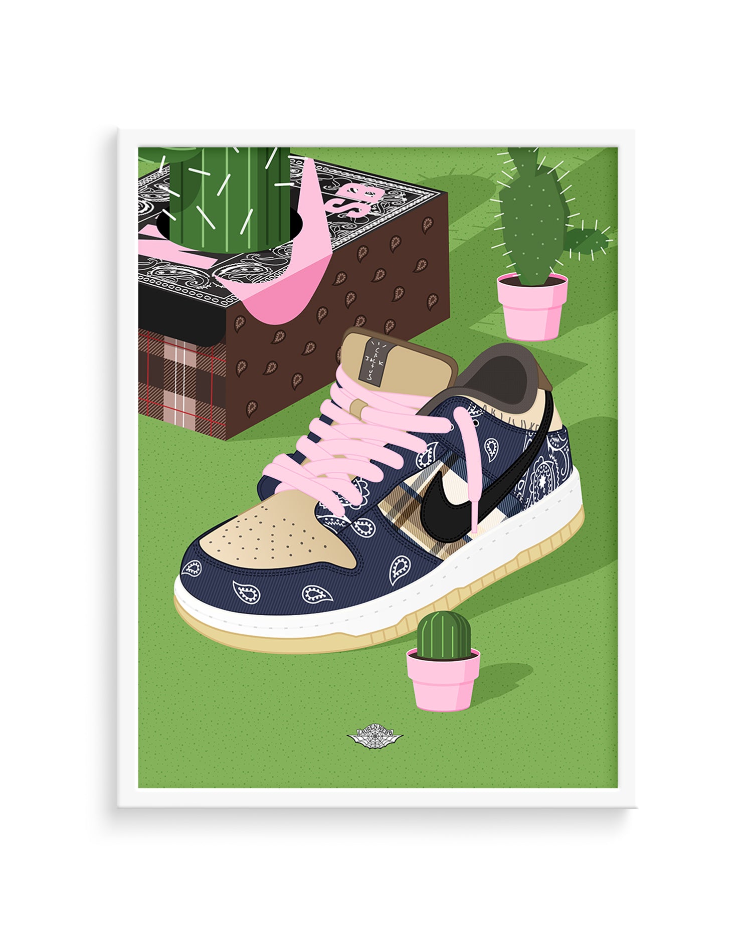 Cactus Jack x Nike SB Art Print