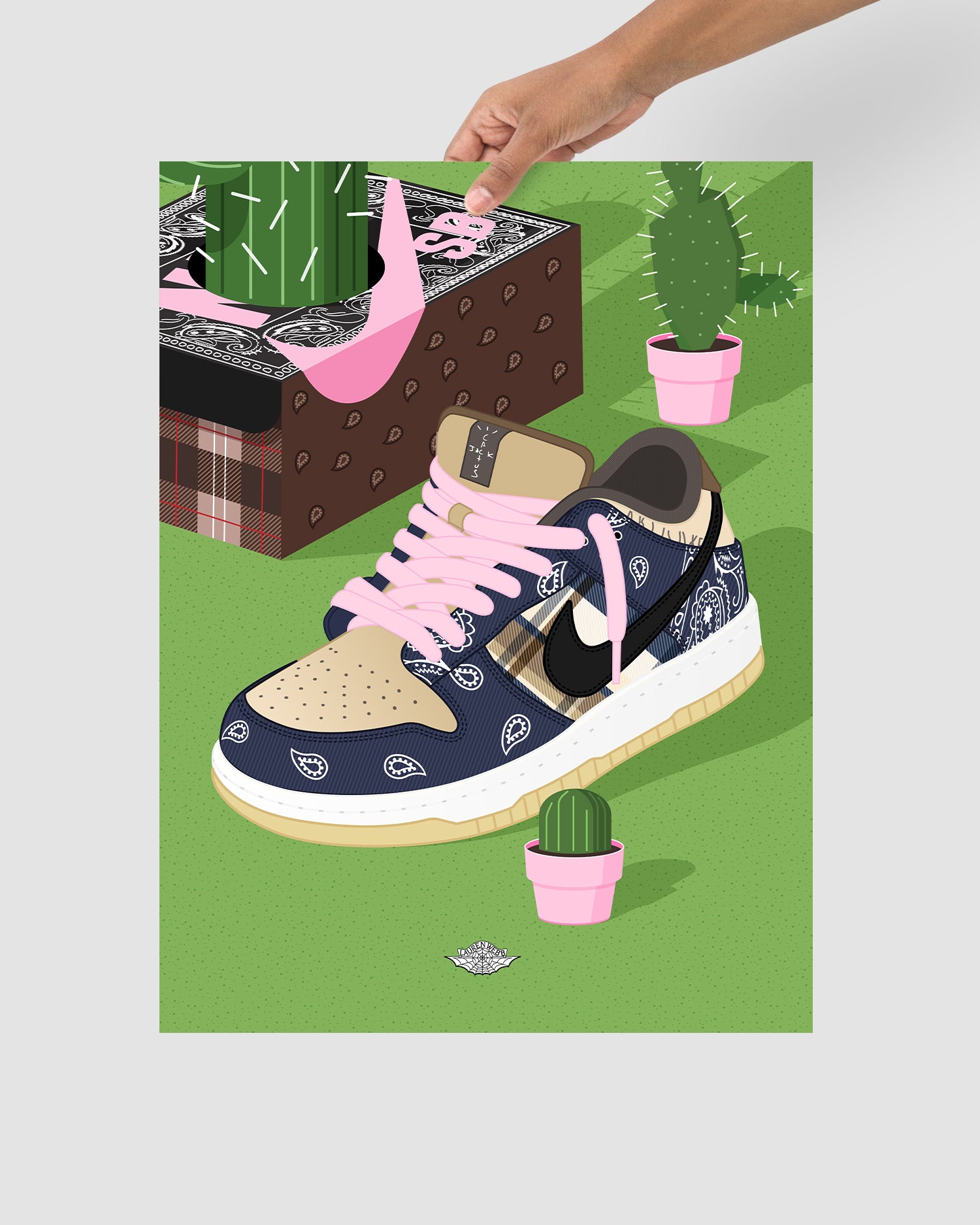 Cactus Jack x Nike SB Art Print