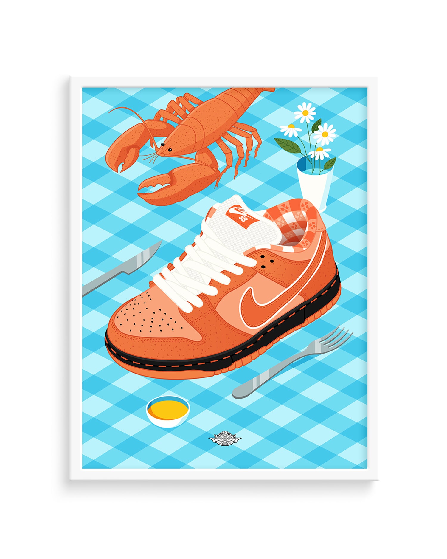 Concepts x Nike SB Dunk 'Lobster Dinner' Art Print