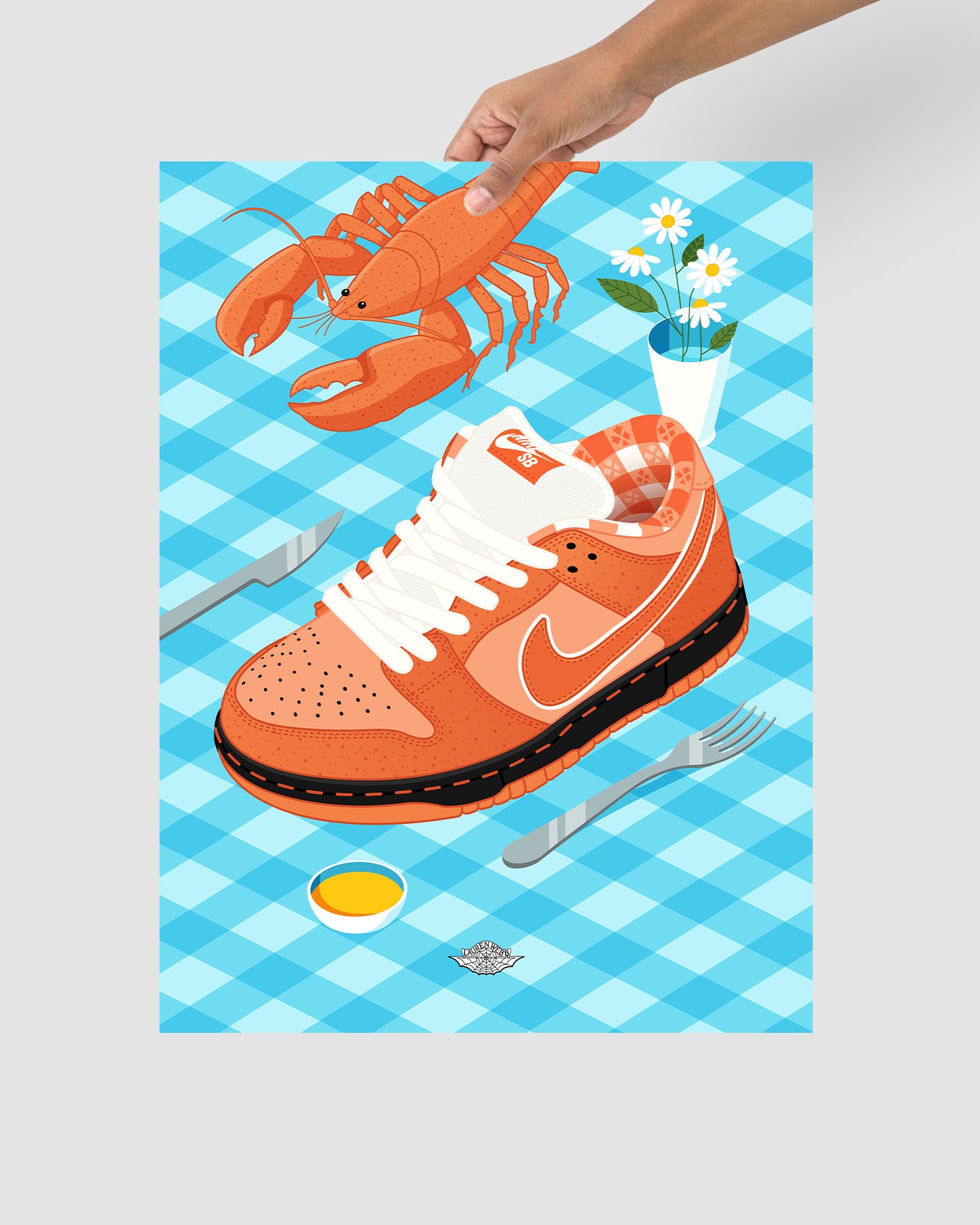 Concepts x Nike SB Dunk 'Lobster Dinner' Art Print