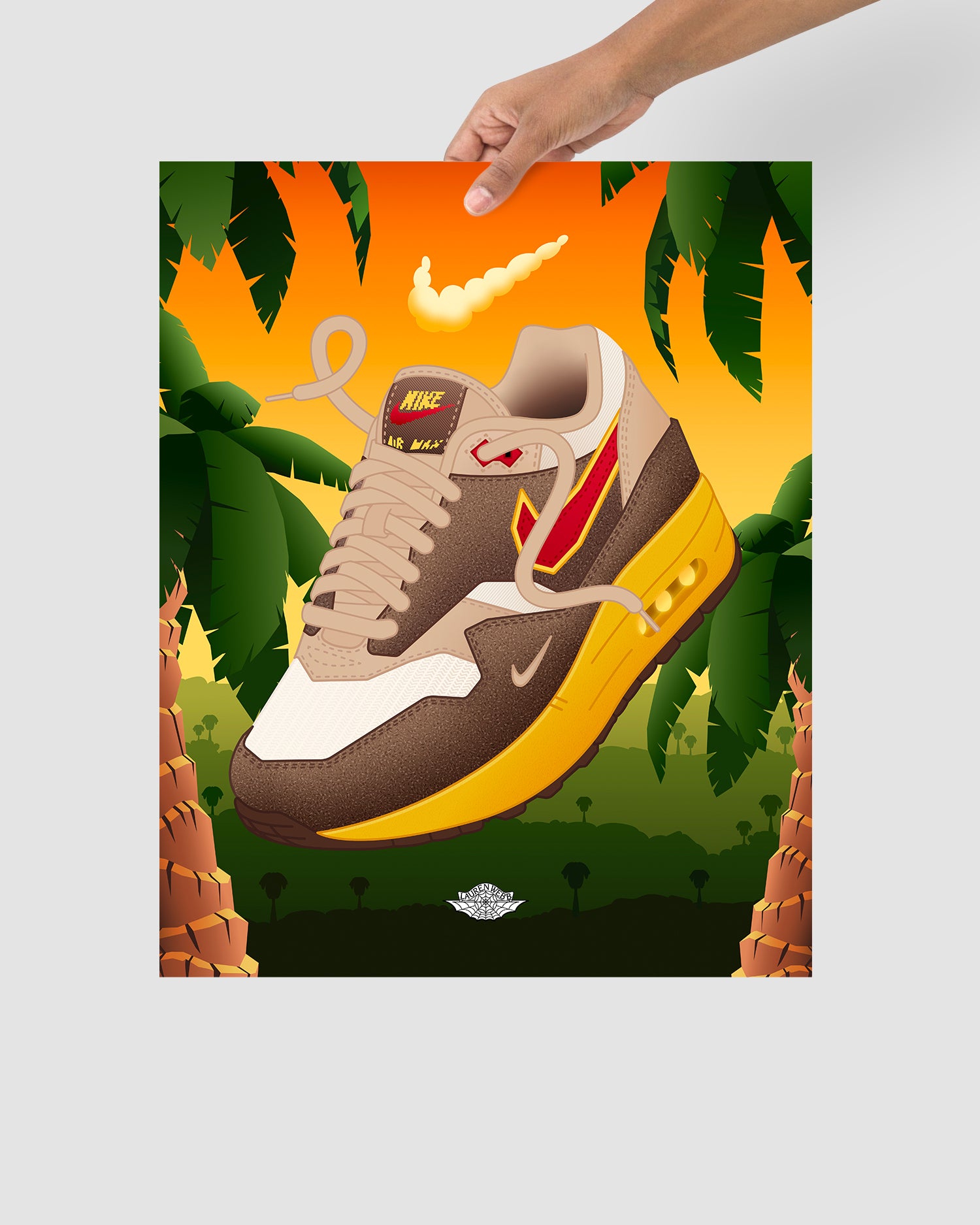 .Swoosh x Nike Air Max 1 'Big Head Origins' Art Print