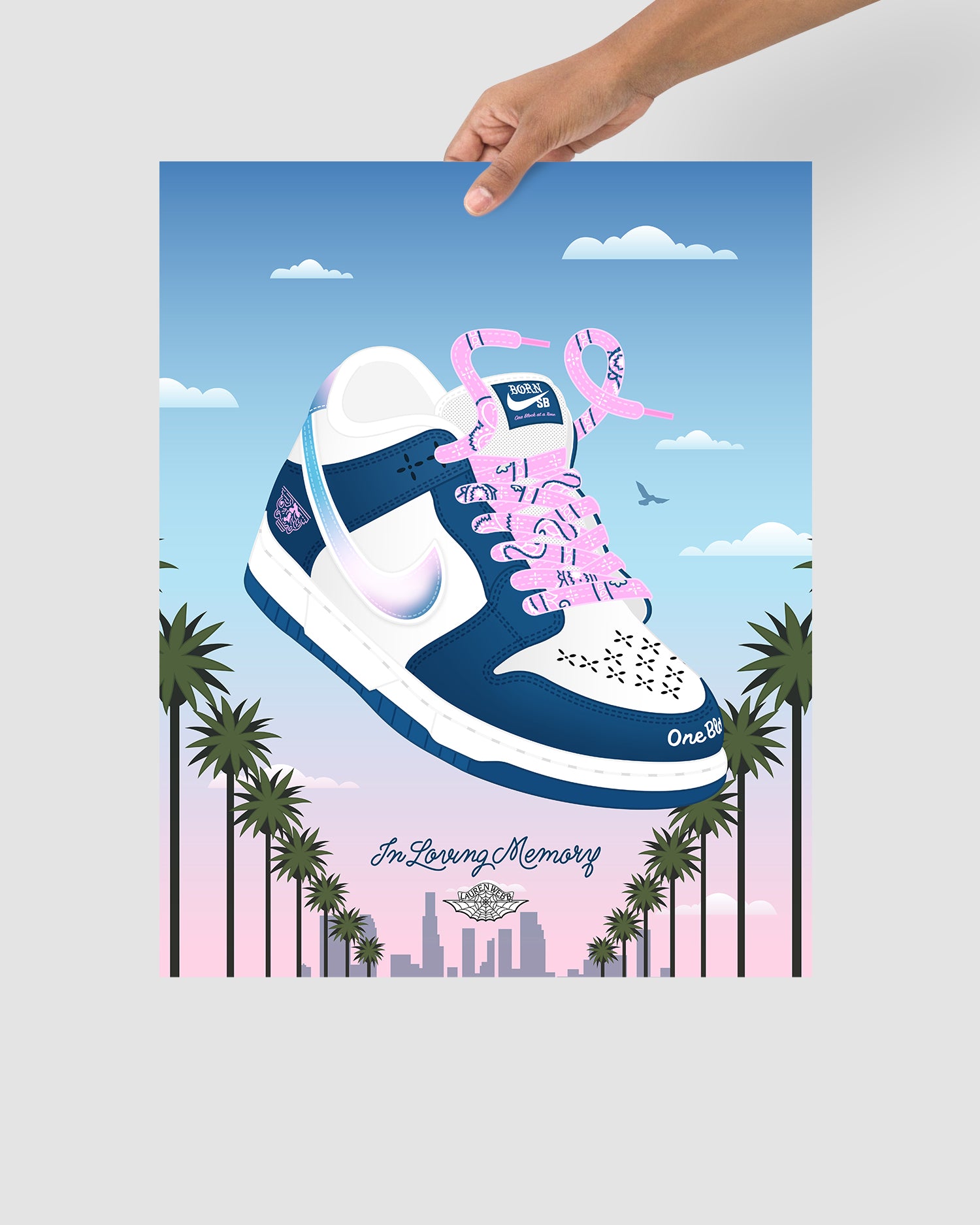 BornxRaised x Nike SB Dunk Art Print