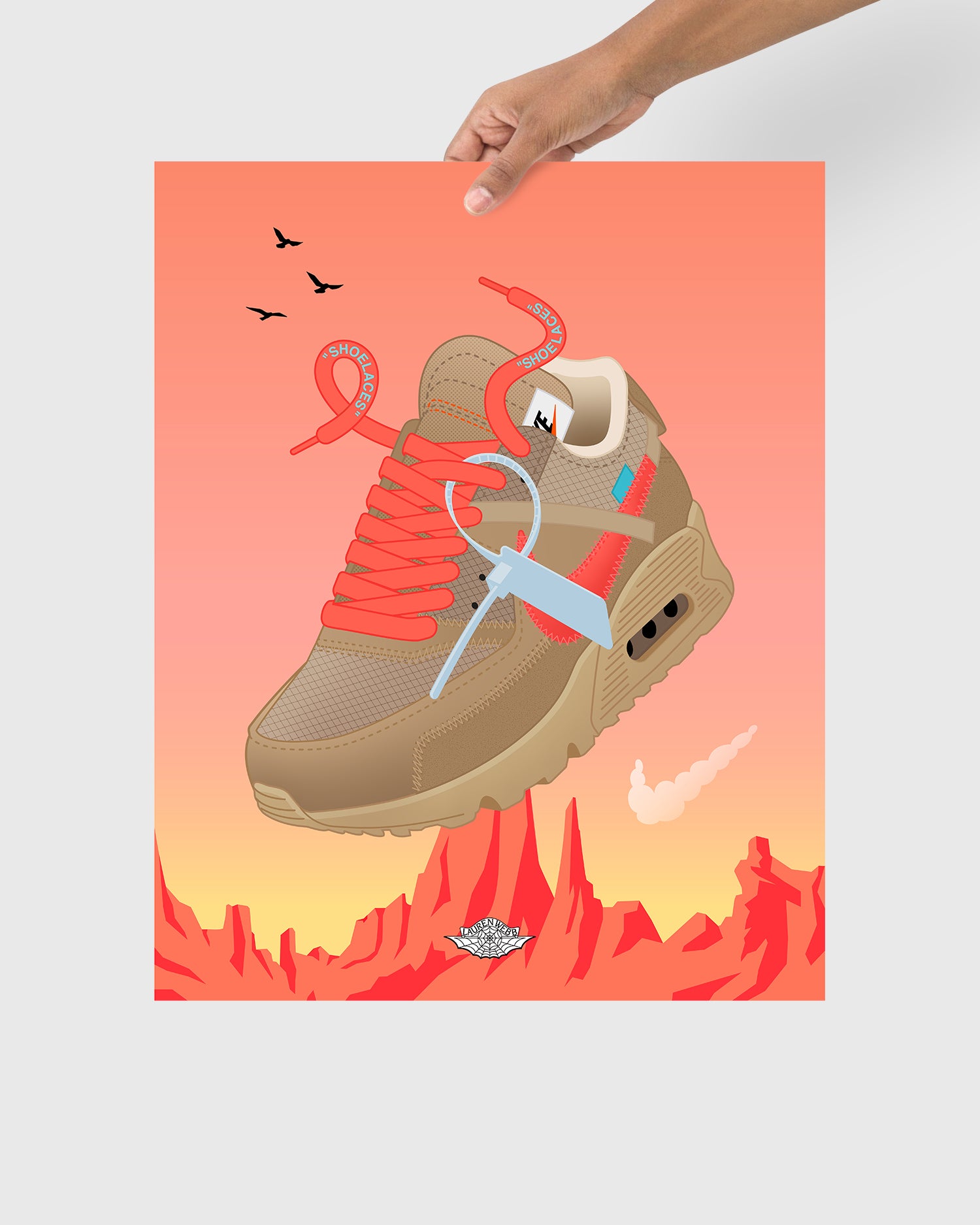 Off-White x AM 90 'Desert Ore' Art Print