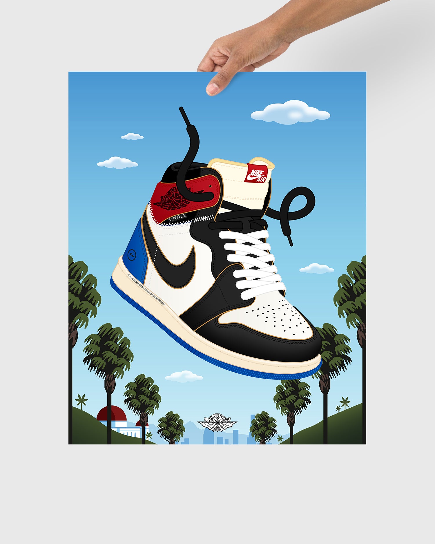 Union x Fragment x Air Jordan 1 Art Print