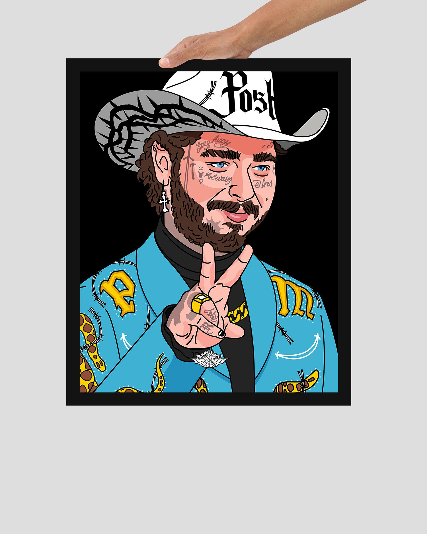 Post Malone Framed Print