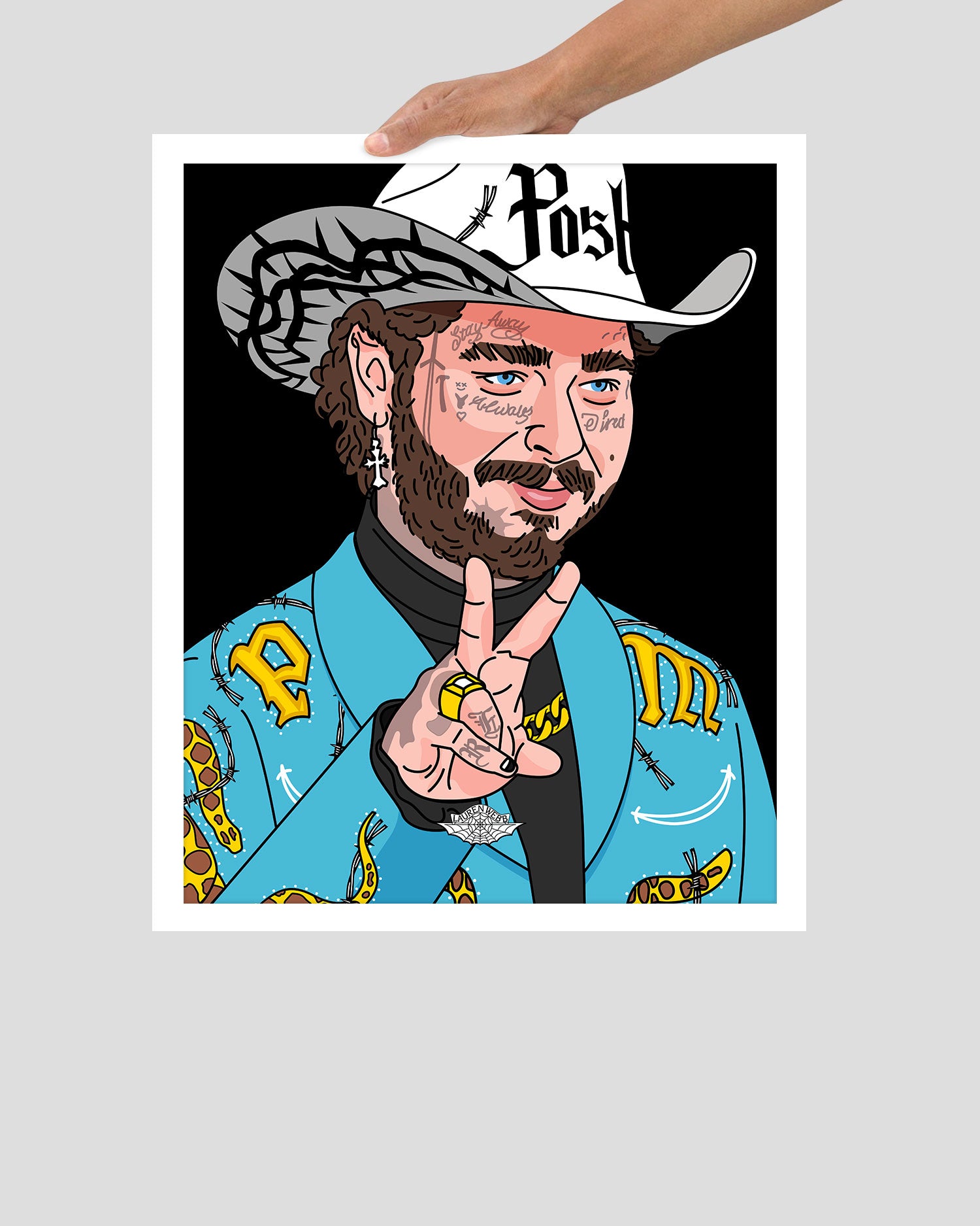 Post Malone Framed Print