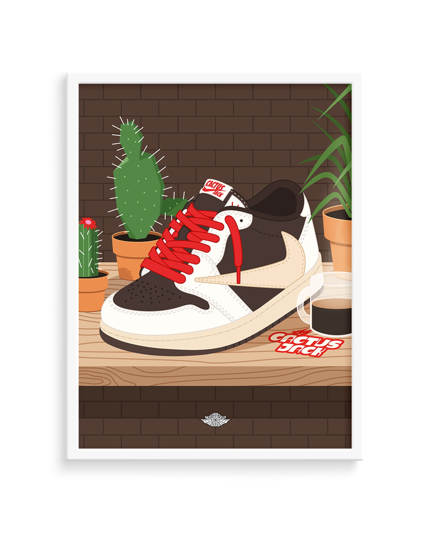 Cactus Jack x AJ1 Low ' Reverse Mocha' Art Print