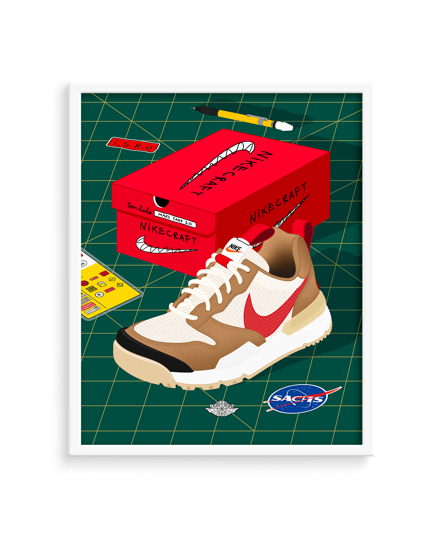 Tom Sachs x Nike Craft Mars Yard 3.0 Art Print