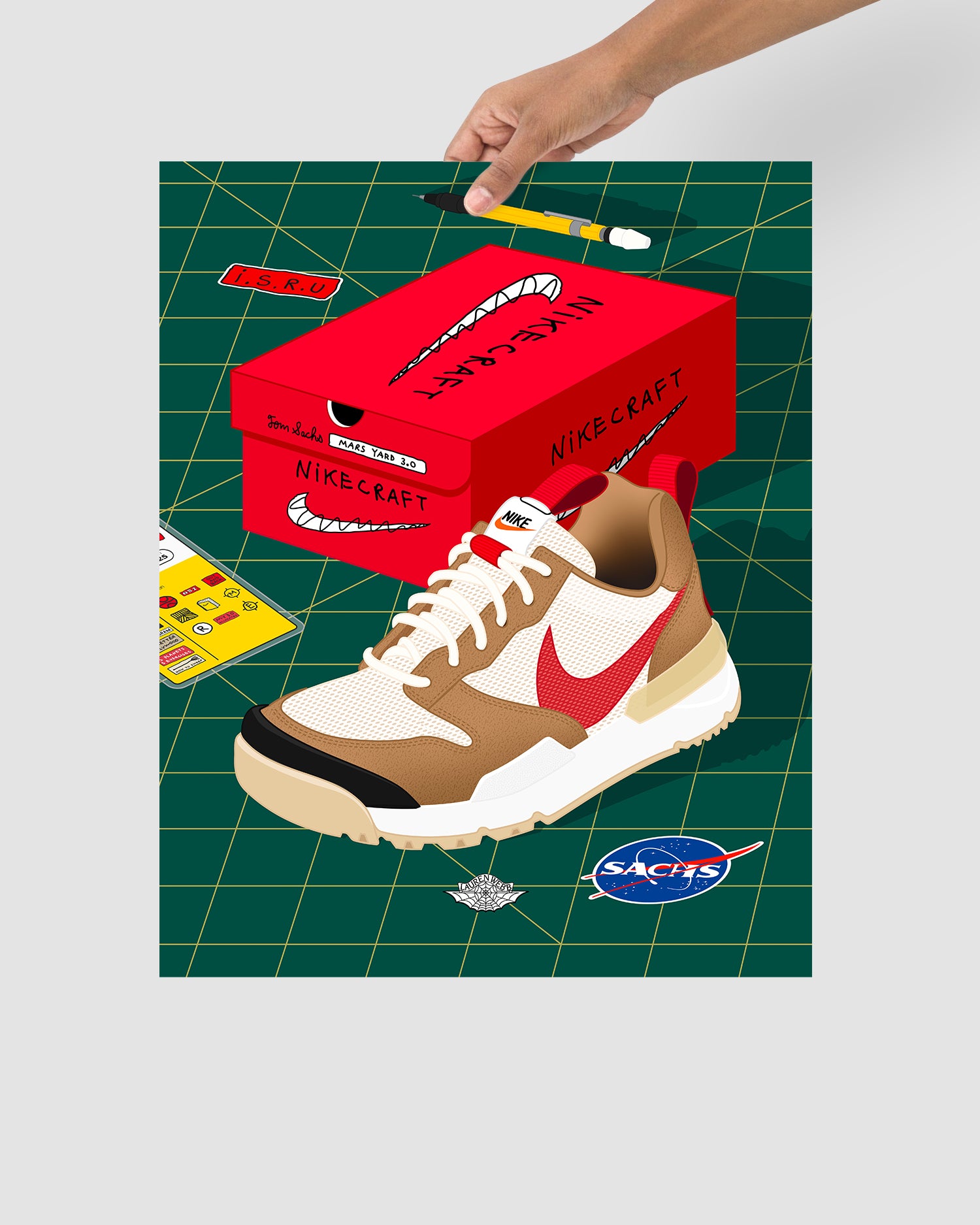 Tom Sachs x Nike Craft Mars Yard 3.0 Art Print