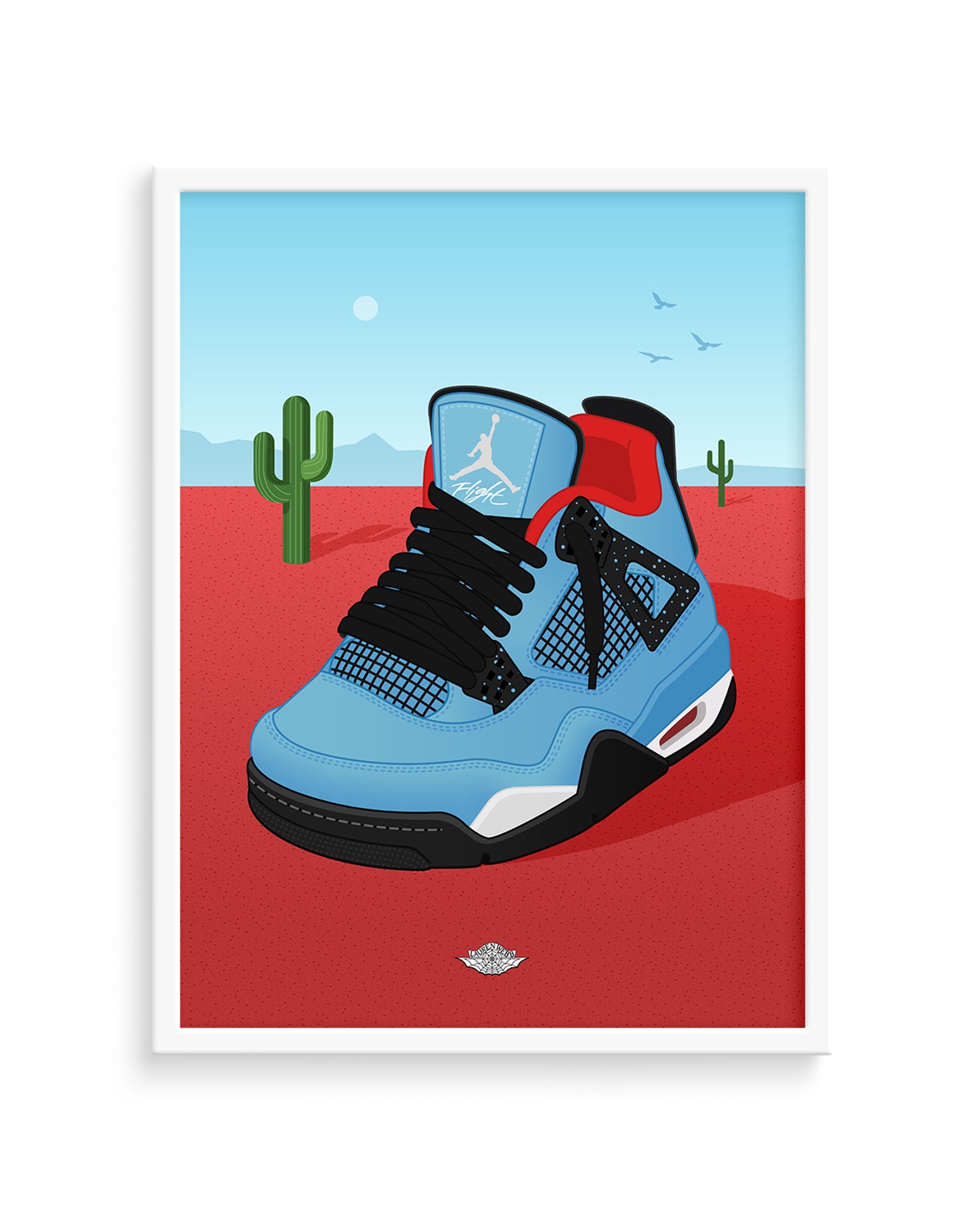 Cactus Jack x AJ4 Art Print