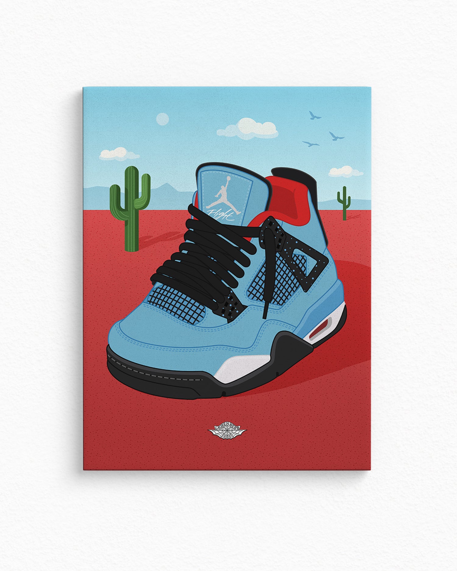 Cactus Jack x AJ4 Canvas Print