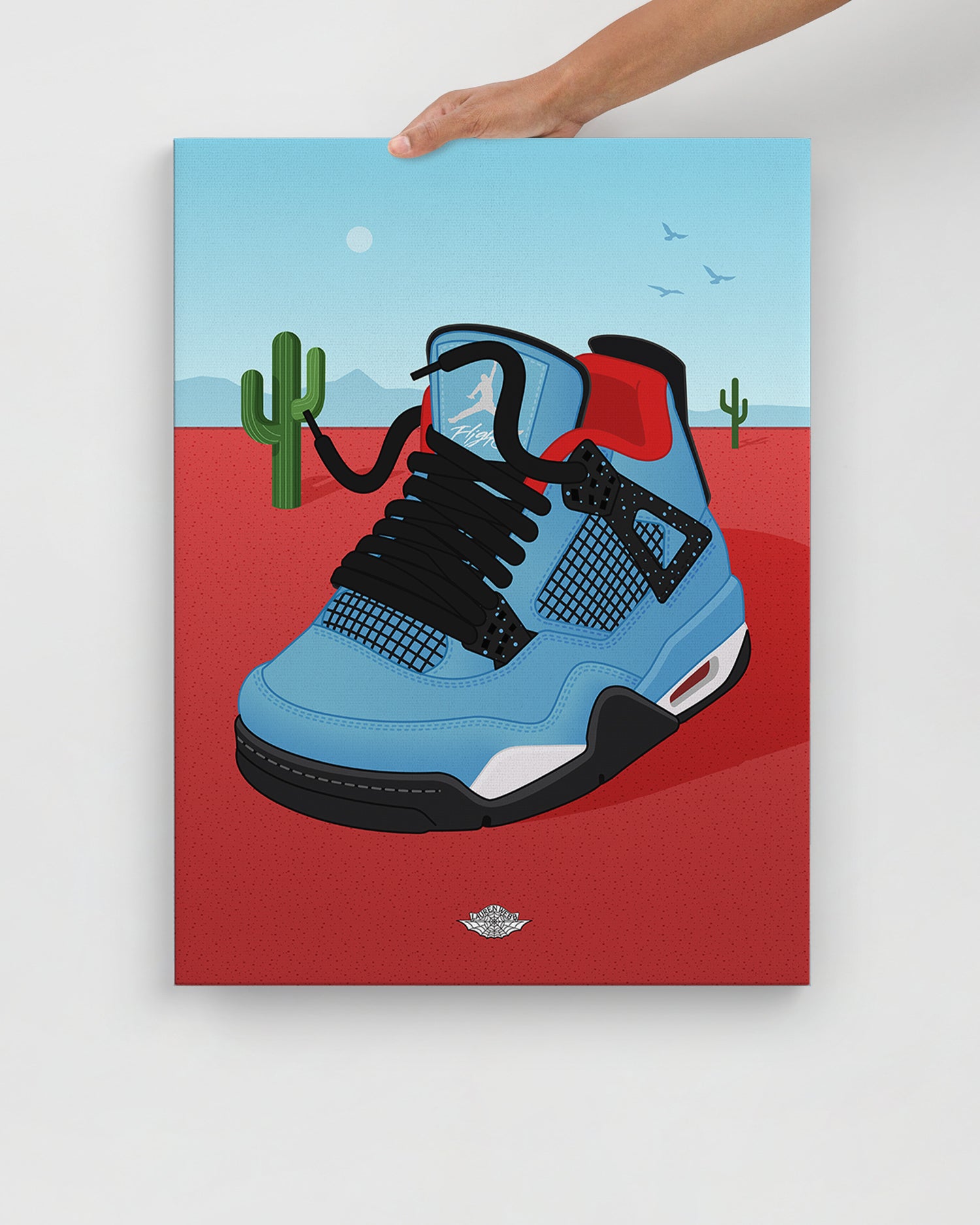 Cactus Jack x AJ4 Canvas Print