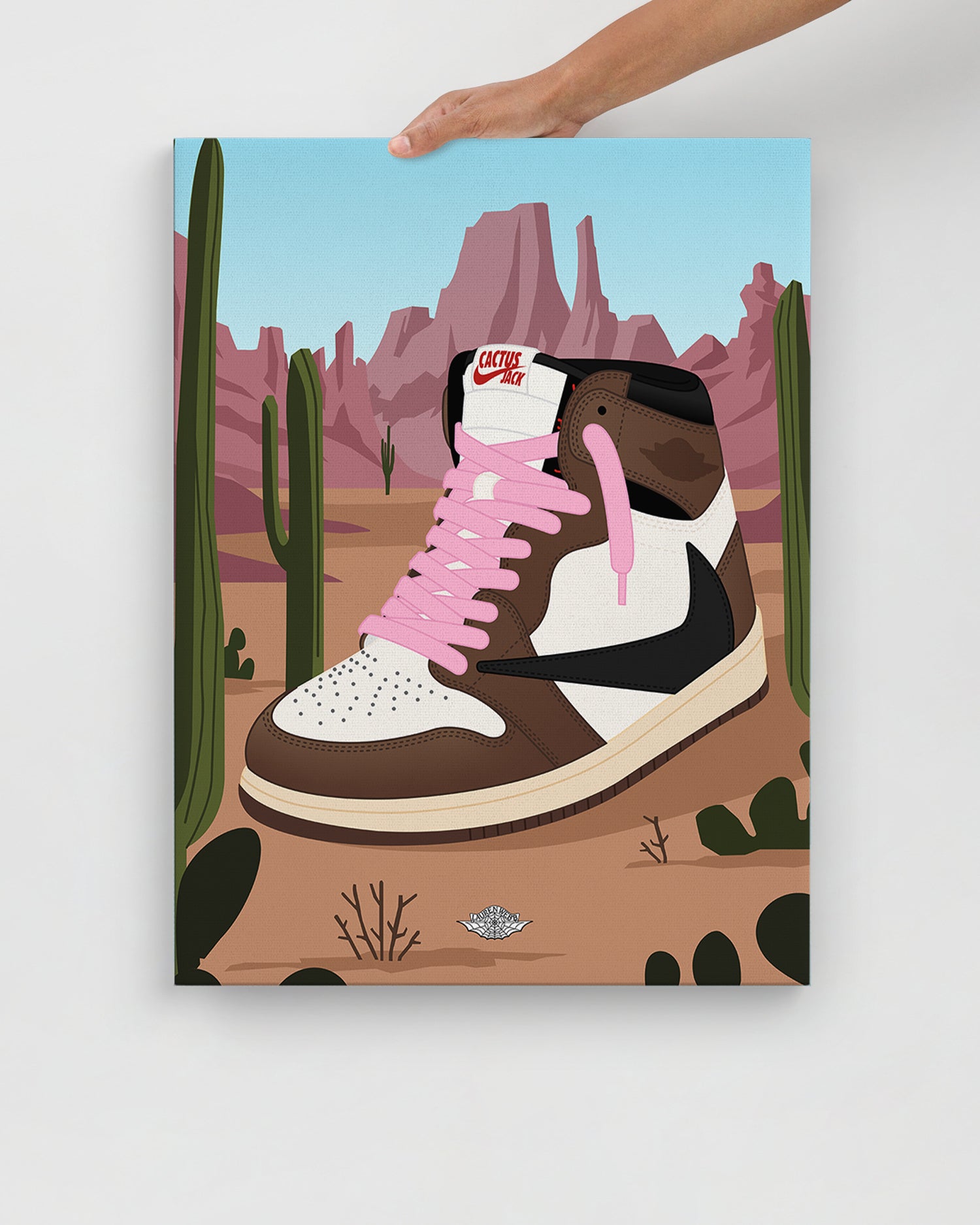 Cactus Jack x AJ1 'Mocha' Canvas Print