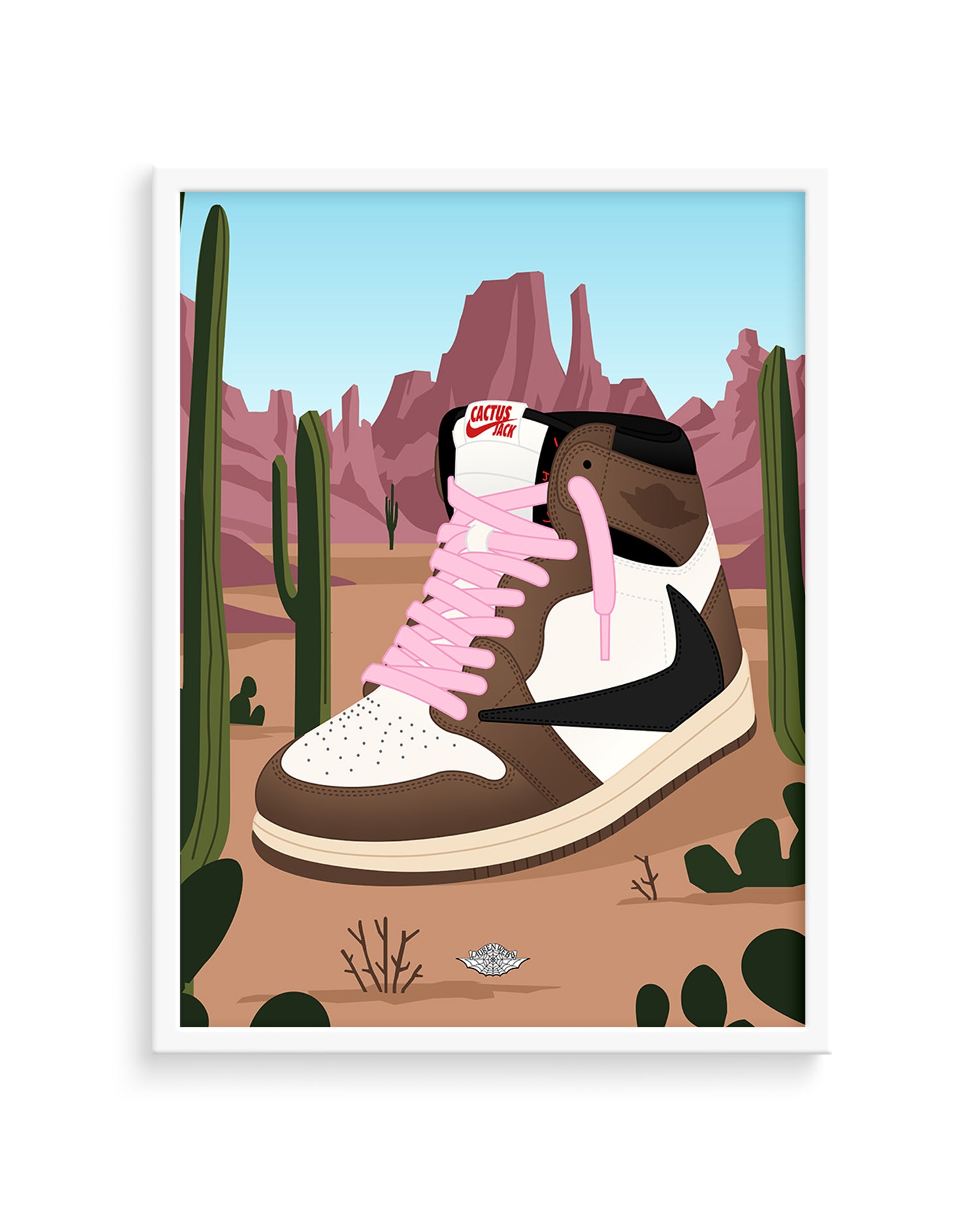 Cactus Jack x AJ1 'Mocha High' Art Print