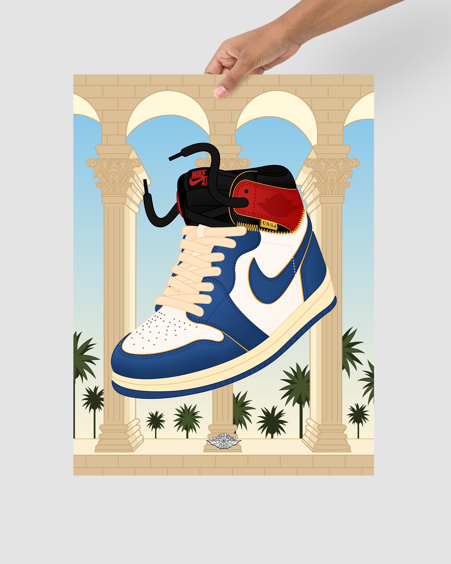 Union LA AJ1 'Storm Blue' Art Print