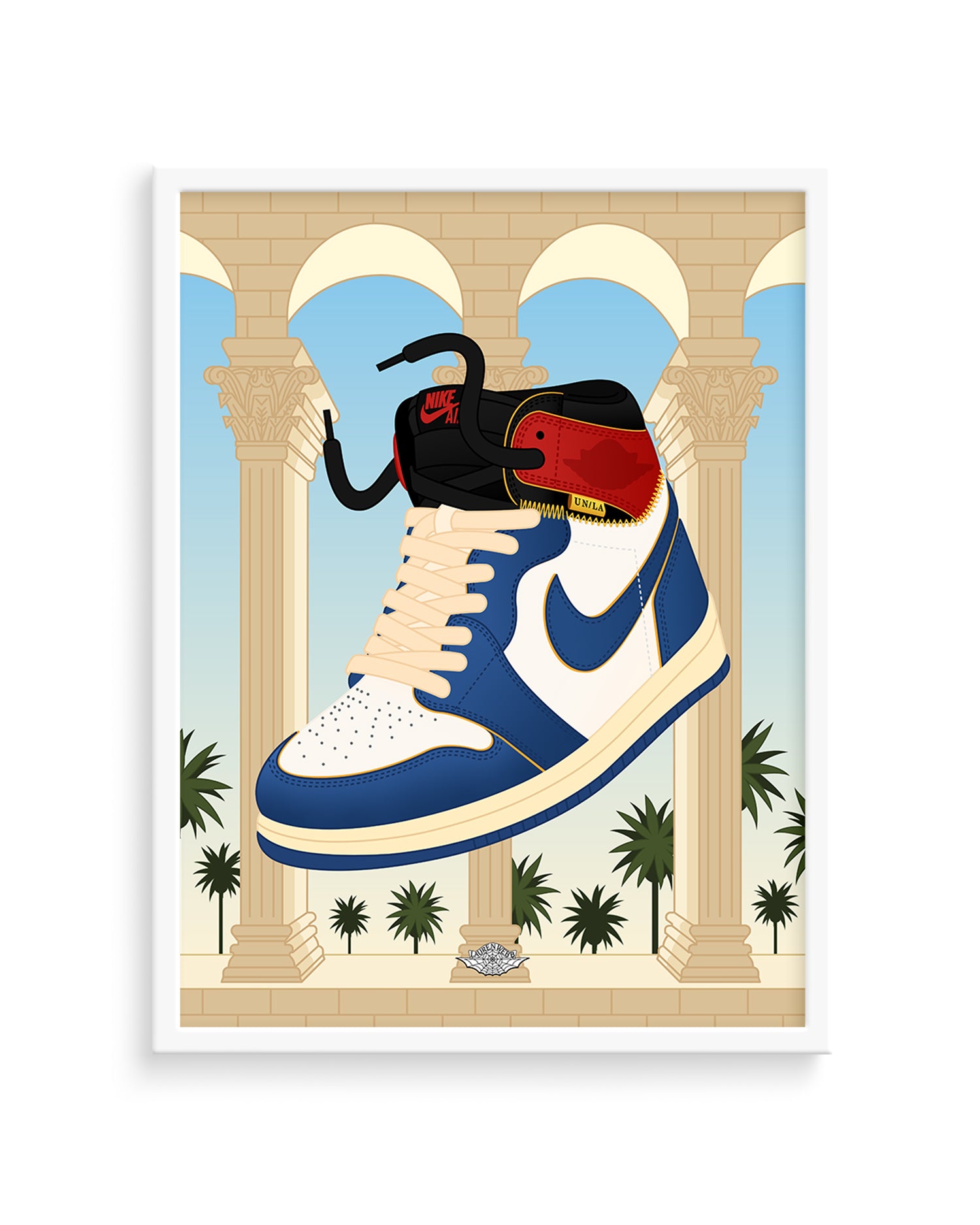 Union LA AJ1 'Storm Blue' Art Print