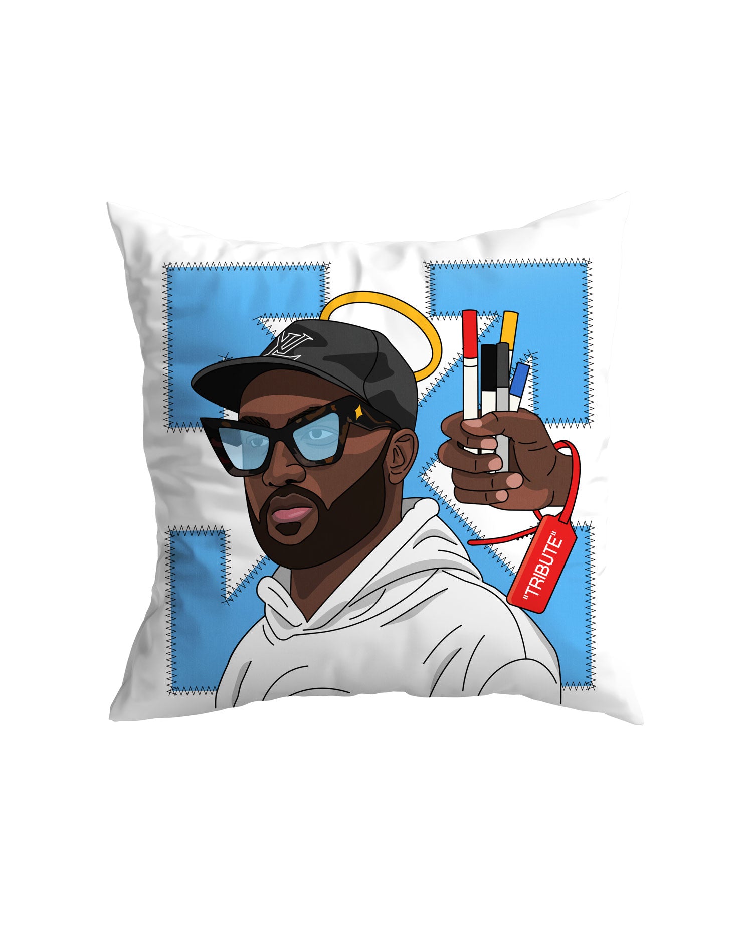 "VIRGIL FOREVER" 22" Decor Pillow