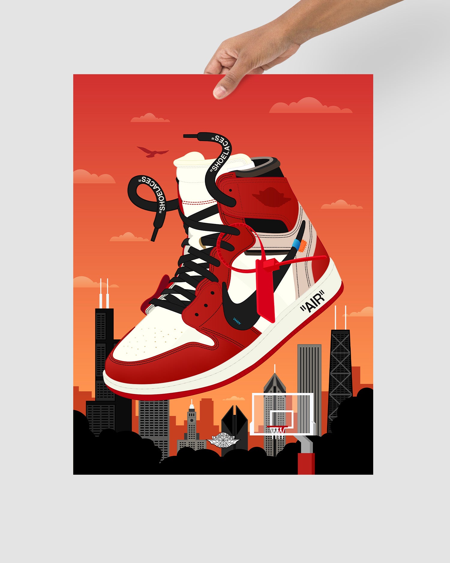 VIRGIL FOREVER AJ1 'The Ten' Art Print